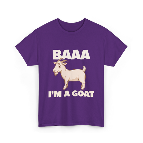 Baaa I'm A Goat T-Shirt - Purple