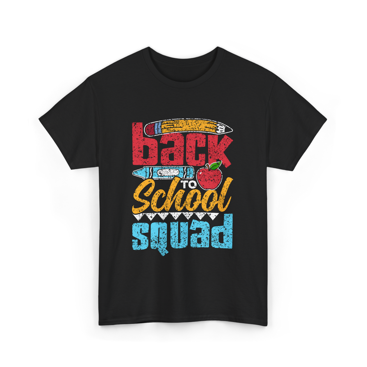 Back to School Squad Kids School T-Shirt - Black