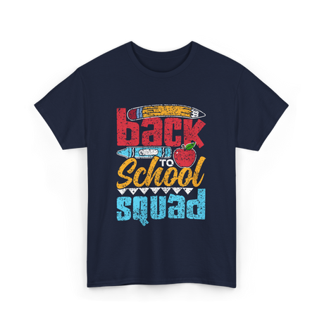 Back to School Squad Kids School T-Shirt - Navy