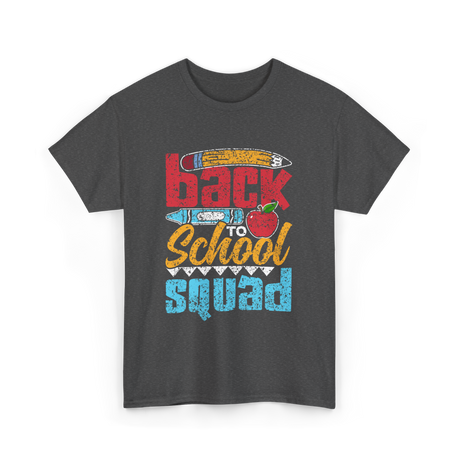 Back to School Squad Kids School T-Shirt - Dark Heather