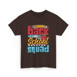 Back to School Squad Kids School T-Shirt - Dark Chocolate