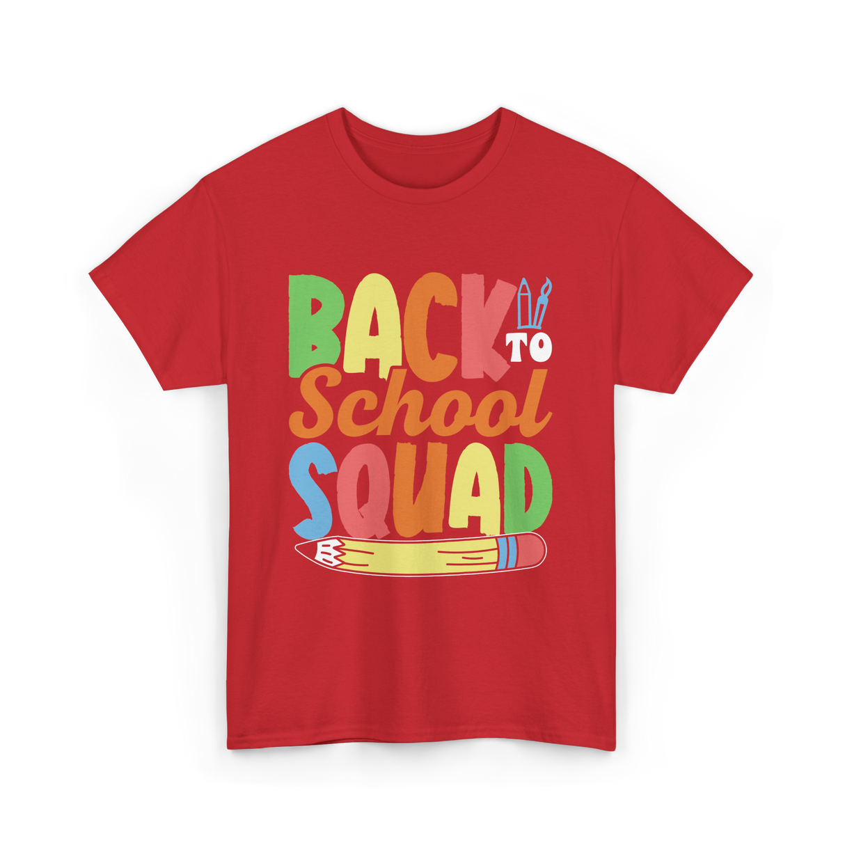 Back to School Squad Kids T-Shirt - Red