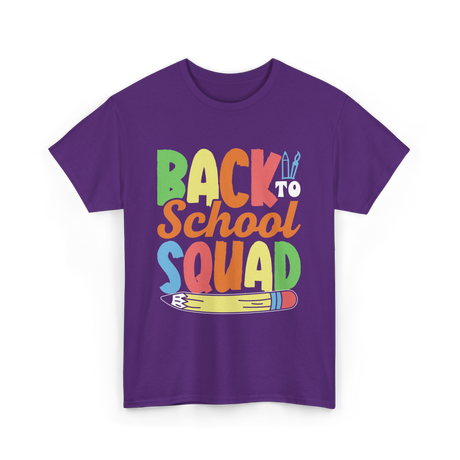 Back to School Squad Kids T-Shirt - Purple