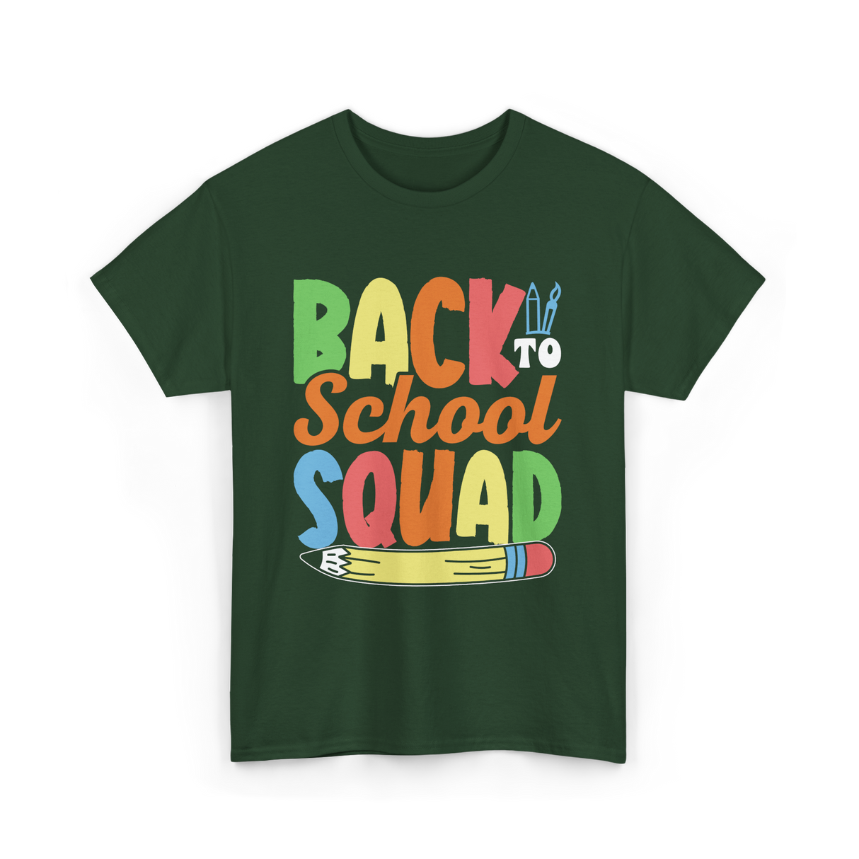 Back to School Squad Kids T-Shirt - Forest Green