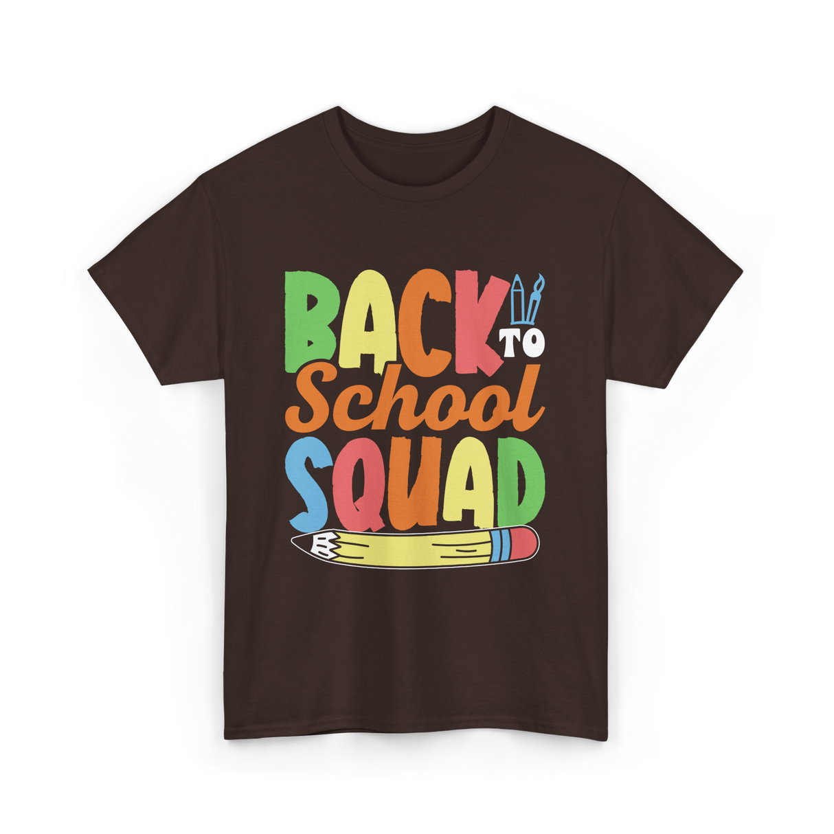 Back to School Squad Kids T-Shirt - Dark Chocolate