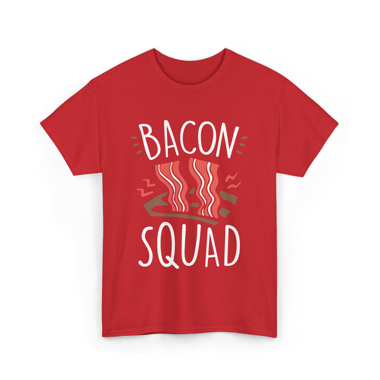 Bacon Squad Food Lover T-Shirt - Red