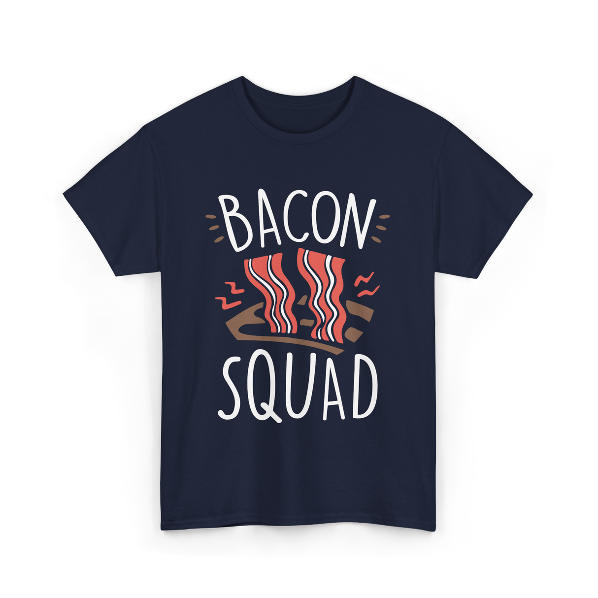 Bacon Squad Food Lover T-Shirt - Navy