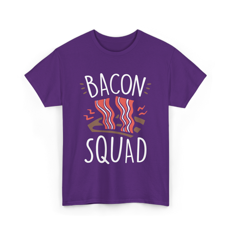 Bacon Squad Food Lover T-Shirt - Purple