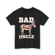 Bad Uncle Donkey Humor T-Shirt - Black