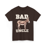 Bad Uncle Donkey Humor T-Shirt - Dark Chocolate