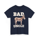 Bad Uncle Donkey Humor T-Shirt - Navy