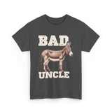 Bad Uncle Donkey Humor T-Shirt - Dark Heather