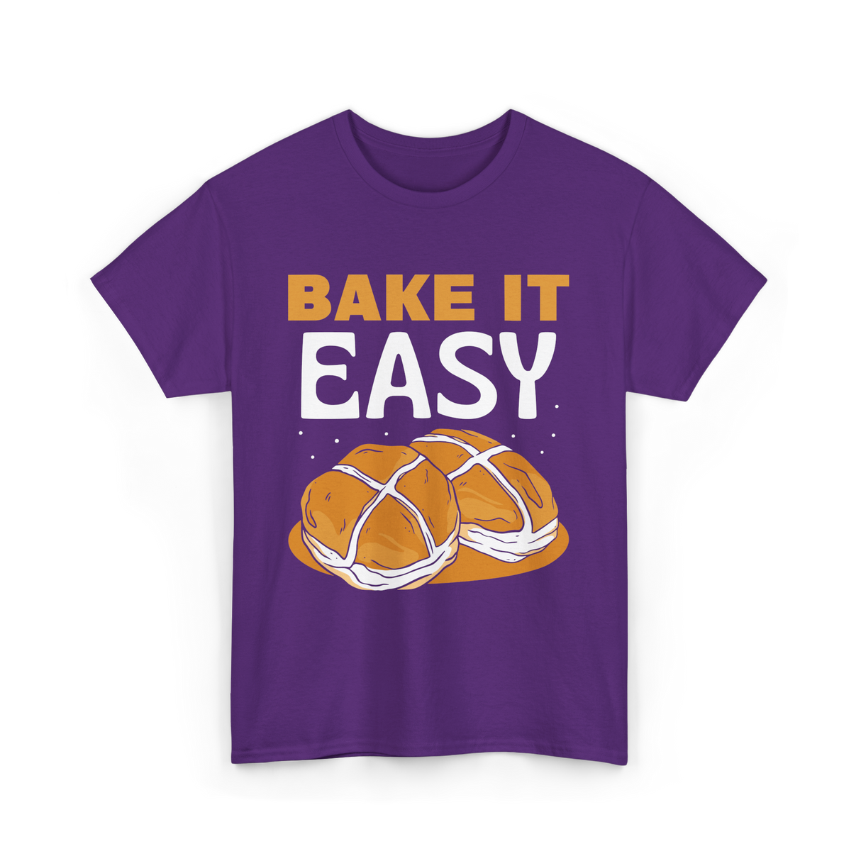 Bake It Easy Baking Bread T-Shirt - Purple