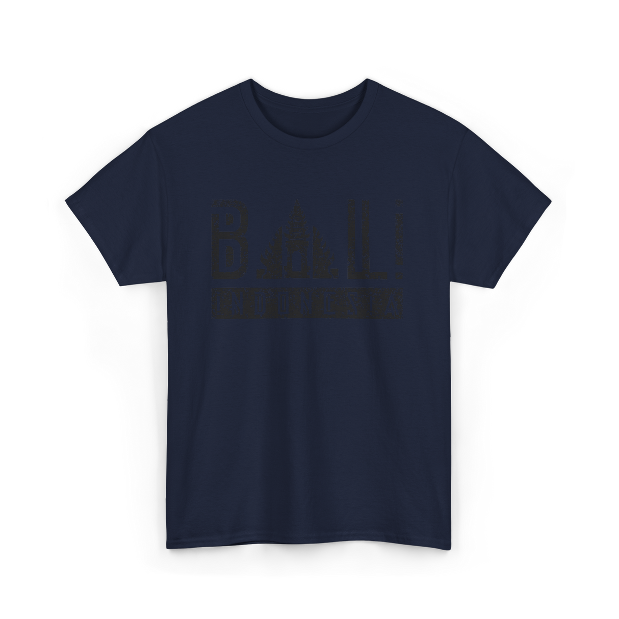 Bali Indonesia Summer Waves Vacation T-Shirt - Navy