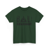 Bali Indonesia Summer Waves Vacation T-Shirt - Forest Green