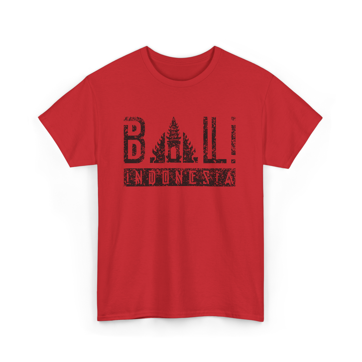 Bali Indonesia Summer Waves Vacation T-Shirt - Red