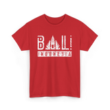 Bali Indonesia Travel Adventure T-Shirt - Red