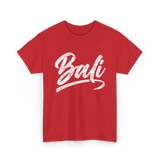 Bali Tropical Travel T-Shirt - Red