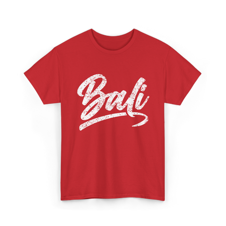 Bali Tropical Travel T-Shirt - Red