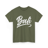 Bali Tropical Travel T-Shirt - Military Green