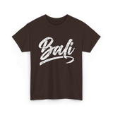 Bali Tropical Travel T-Shirt - Dark Chocolate