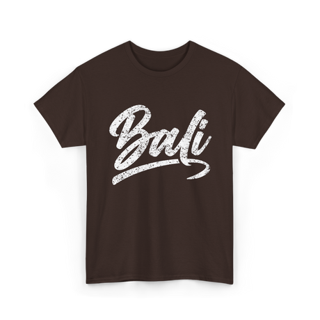 Bali Tropical Travel T-Shirt - Dark Chocolate