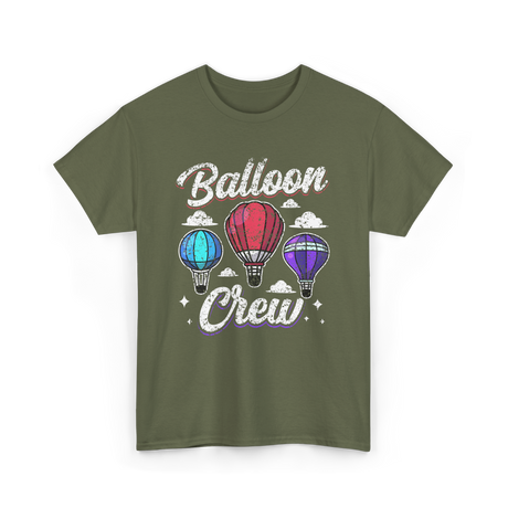 Balloon Crew Ballooning Pilot T-Shirt - Military Green