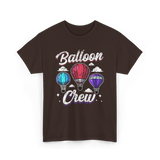 Balloon Crew Ballooning Pilot T-Shirt - Dark Chocolate