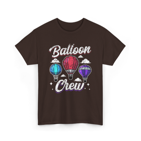 Balloon Crew Ballooning Pilot T-Shirt - Dark Chocolate