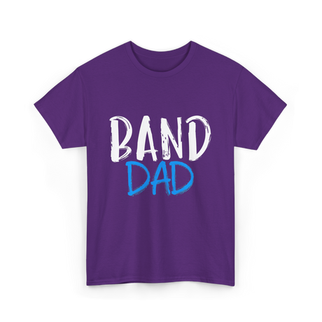 Band Dad Music Supporter T-Shirt - Purple