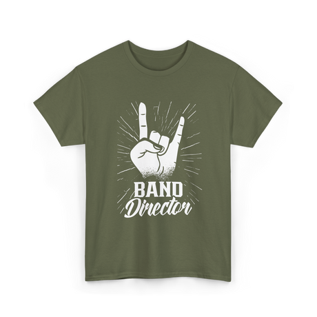 Band Director Music Director T-Shirt - Military Green