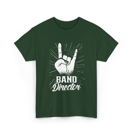 Band Director Music Director T-Shirt - Forest Green