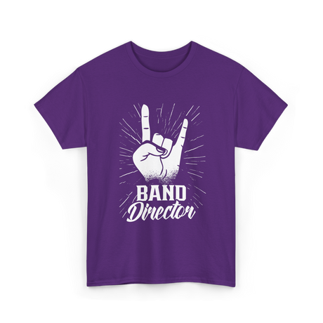 Band Director Music Director T-Shirt - Purple