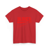 Barber Barbering Shaving Razor T-Shirt - Red