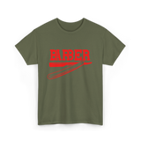Barber Barbering Shaving Razor T-Shirt - Military Green