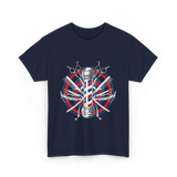 Barber Tools Barbershop Barbering T-Shirt - Navy