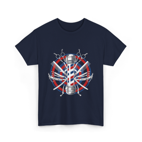 Barber Tools Barbershop Barbering T-Shirt - Navy