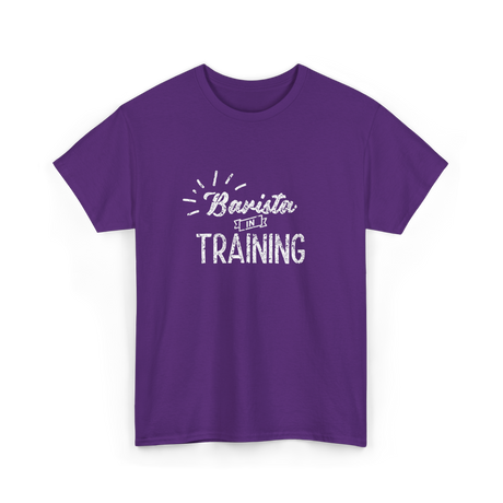 Barista In Training Barista Coffee T-Shirt - Purple