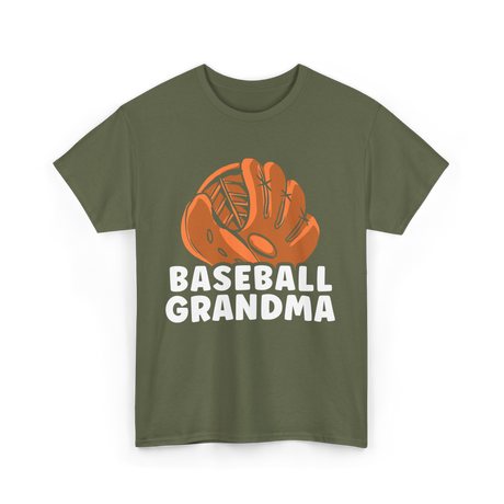 Baseball Baseballer Player Sport T-Shirt - Military Green