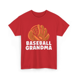 Baseball Baseballer Player Sport T-Shirt - Red