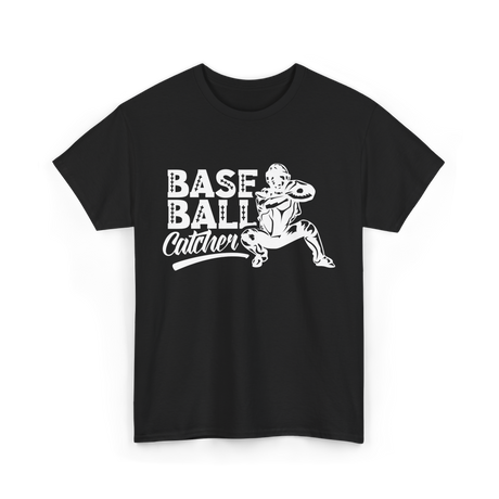 Baseball Catcher Sports Player T-Shirt - Black