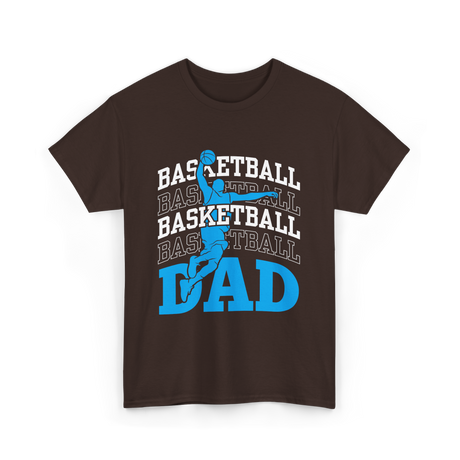 Basketball Dad Sports Player T-Shirt - Dark Chocolate