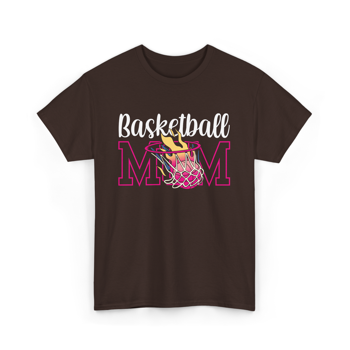 Basketball Mom Basketball Player T-Shirt - Dark Chocolate