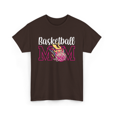 Basketball Mom Basketball Player T-Shirt - Dark Chocolate