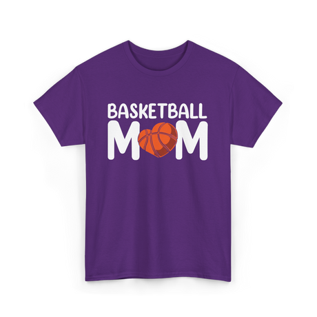 Basketball Mom Basketball T-Shirt - Purple