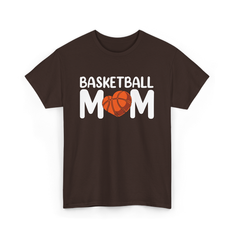 Basketball Mom Basketball T-Shirt - Dark Chocolate