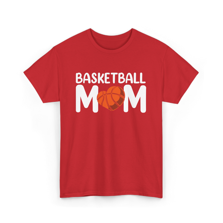 Basketball Mom Basketball T-Shirt - Red