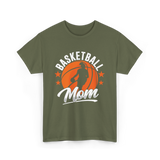 Basketball Mom Coach Player T-Shirt - Military Green