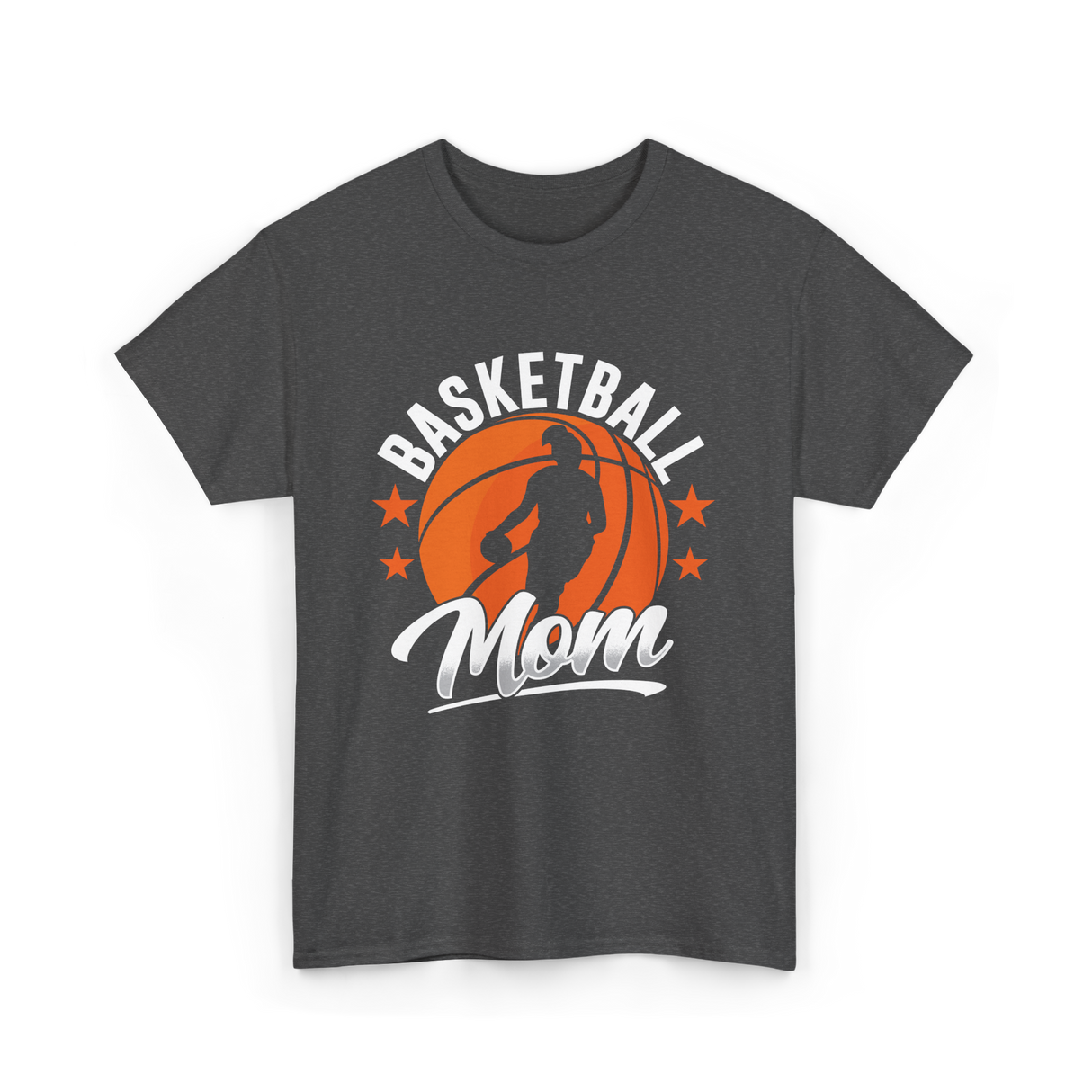 Basketball Mom Coach Player T-Shirt - Dark Heather