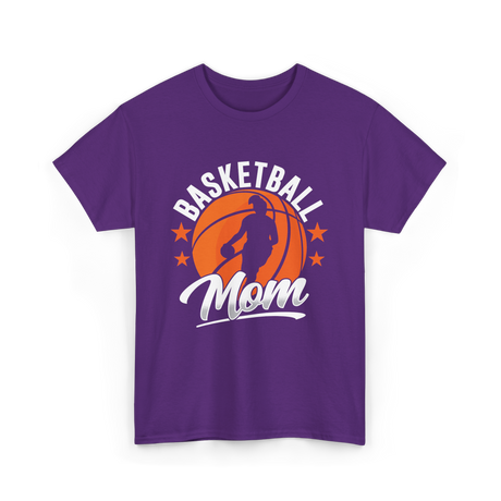 Basketball Mom Coach Player T-Shirt - Purple